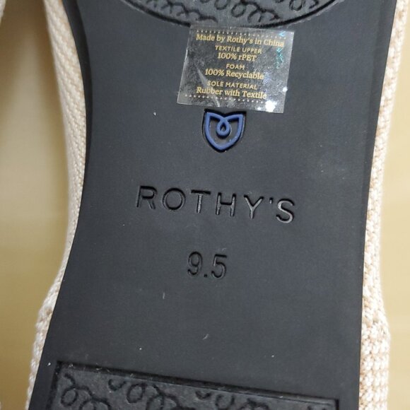 Rothy’s The Tuxedo Square Toe Color-block Flat Slip On Shoe Size 9.5 - Picture 11 of 14